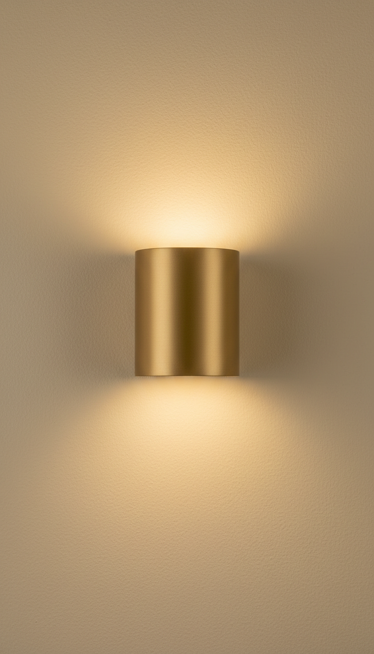 Applique murale LED bronze miel