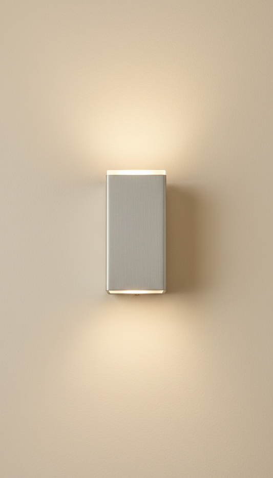Applique murale LED aluminium brossé